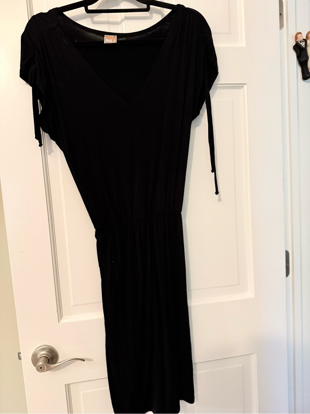 Moda-X Black V-Neck Dress